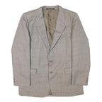 HANSONS Mens Grey Wool Blend Blazer Jacket M Woven Classic Tailored Button