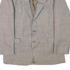 HANSONS Mens Grey Wool Blend Blazer Jacket M Woven Classic Tailored Button