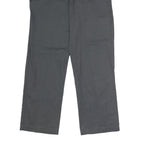 DICKIES Mens Polyester Blend Classic Black Trousers W34 L30 Workwear Zip Closure