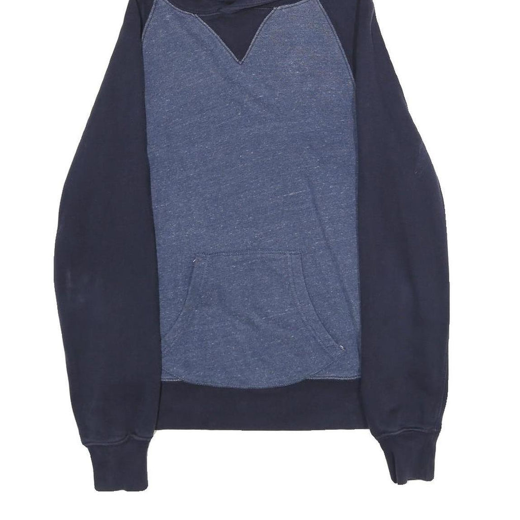 J.CREW Mens Navy & Blue Cotton Blend Pullover Hoodie S Casual Sweatshirt