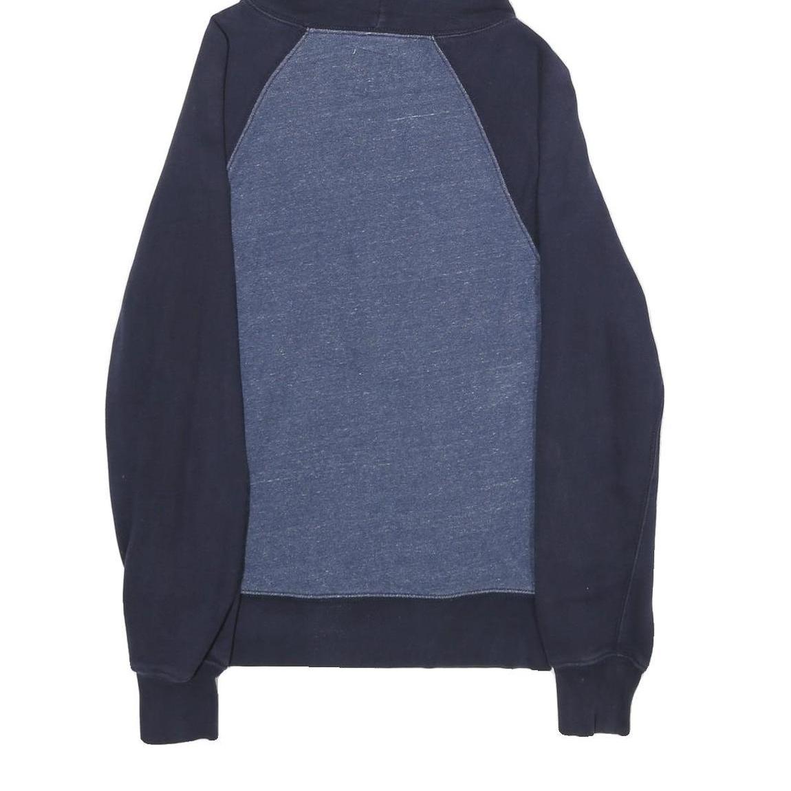 J.CREW Mens Navy & Blue Cotton Blend Pullover Hoodie S Casual Sweatshirt