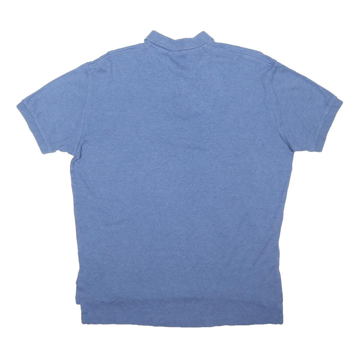 POLO RALPH LAUREN Mens Blue Short Sleeve Plain M Cotton Blend Polo Shirt