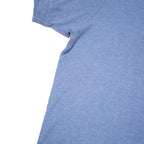 POLO RALPH LAUREN Mens Blue Short Sleeve Plain M Cotton Blend Polo Shirt