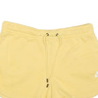 NIKE Womens Yellow Casual Shorts M W30 Cotton Blend Drawstring Pocket