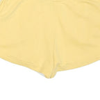 NIKE Womens Yellow Casual Shorts M W30 Cotton Blend Drawstring Pocket