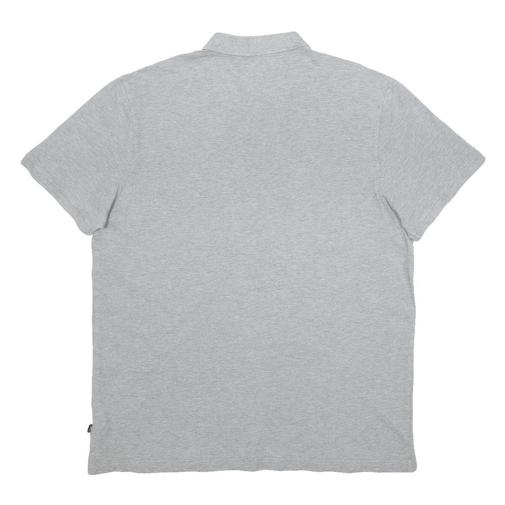 PUMA Mens Grey Short Sleeve Plain Polo Shirt XL Cotton Blend Casual