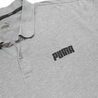 PUMA Mens Grey Short Sleeve Plain Polo Shirt XL Cotton Blend Casual