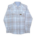 G-STAR Mens Blue & Grey Check Shirt S Casual Cotton Blend Western Style Long