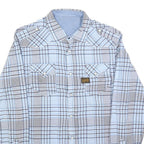G-STAR Mens Blue & Grey Check Shirt S Casual Cotton Blend Western Style Long