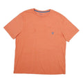CHAPS Mens Orange Pocket T-Shirt XL Short Sleeve Crew Neck Classic Cotton