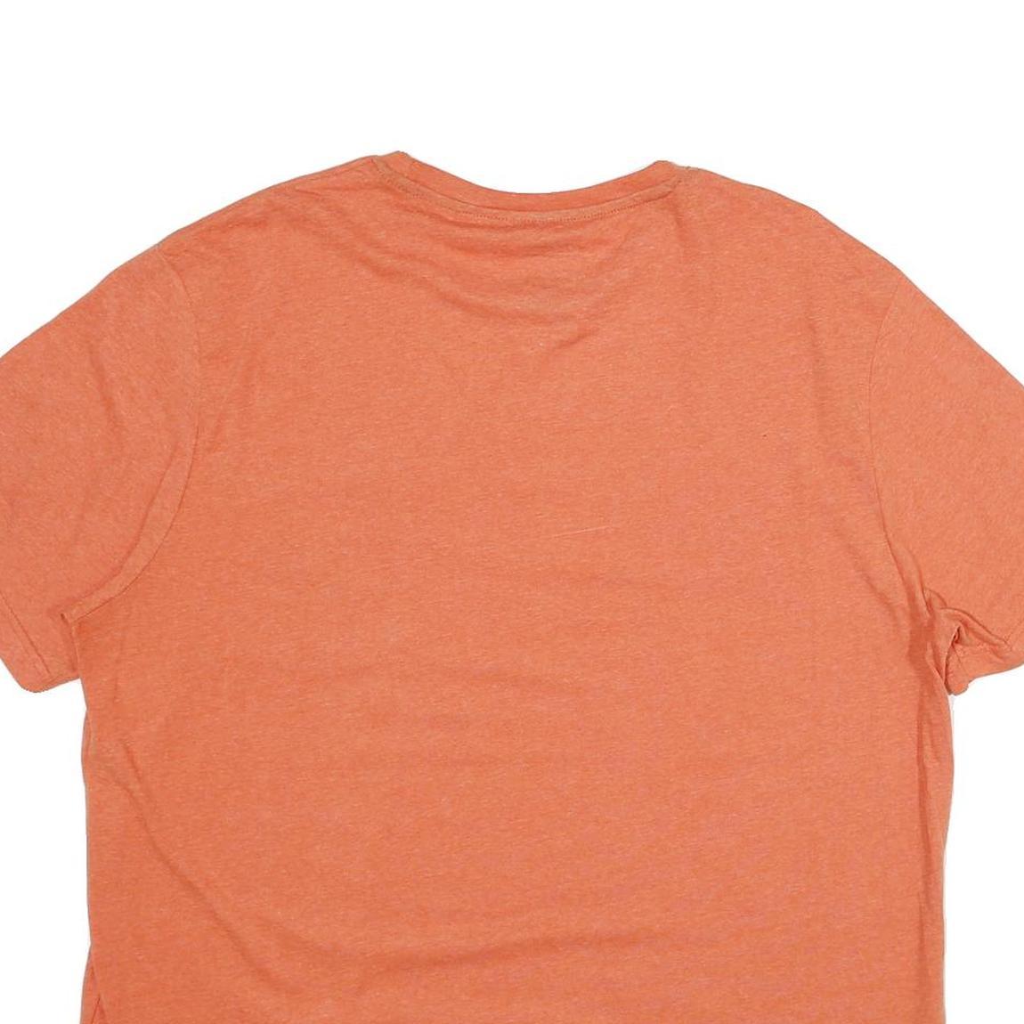 CHAPS Mens Orange Pocket T-Shirt XL Short Sleeve Crew Neck Classic Cotton