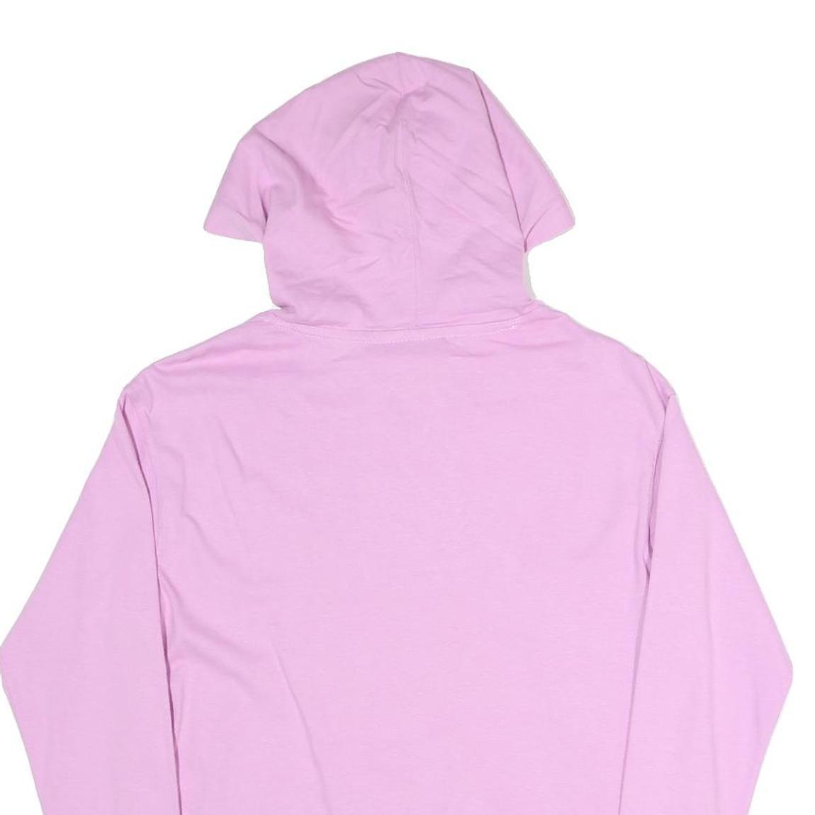 CHAMPION Womens Pink Hoodie XS Cotton Blend Pullover Lightweight Casual