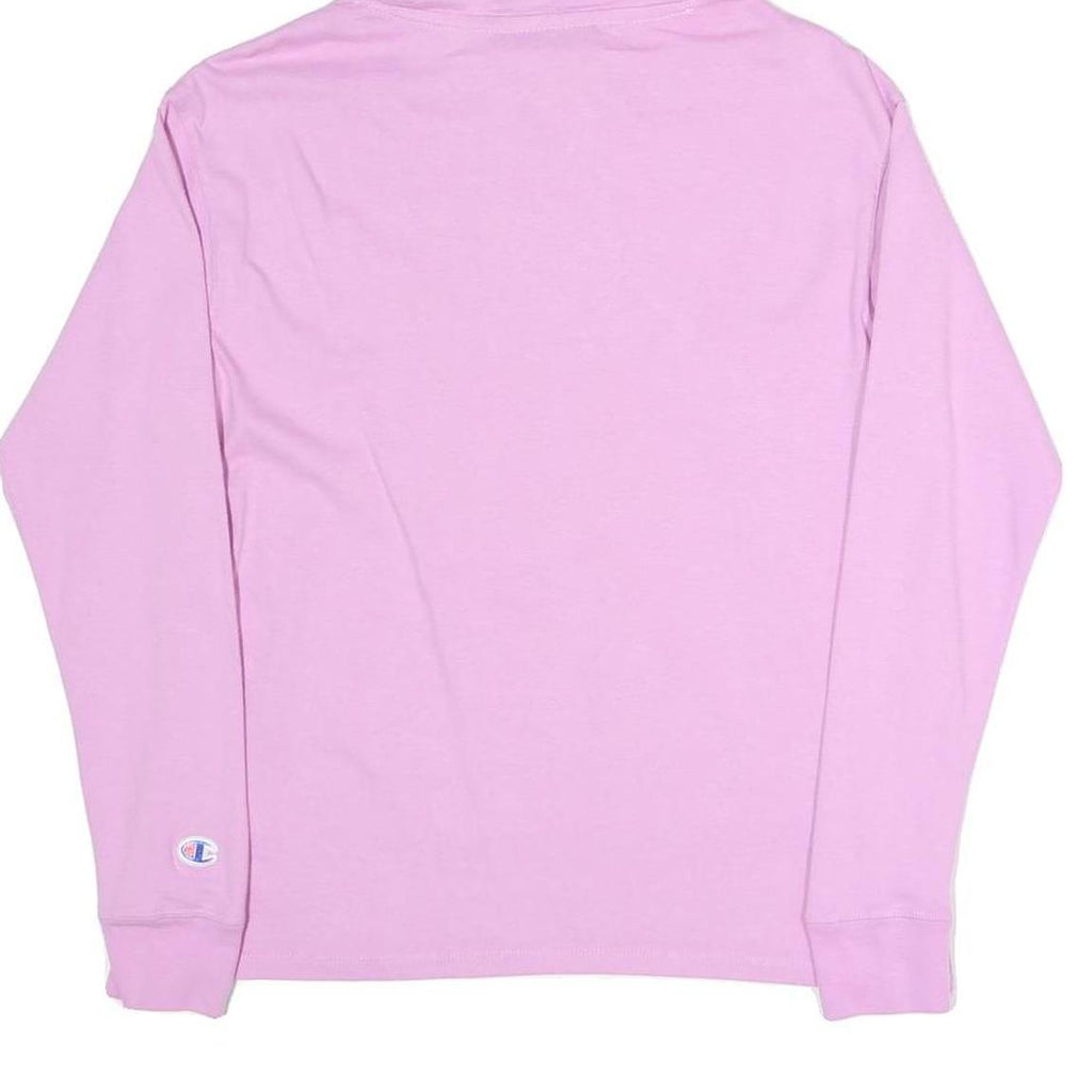 CHAMPION Womens Pink Hoodie XS Cotton Blend Pullover Lightweight Casual