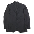 BOGGI Mens Black Wool Classic Fit Jacket M Button Plain Tailored