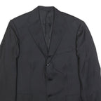 BOGGI Mens Black Wool Classic Fit Jacket M Button Plain Tailored