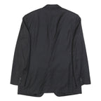 BOGGI Mens Black Wool Classic Fit Jacket M Button Plain Tailored