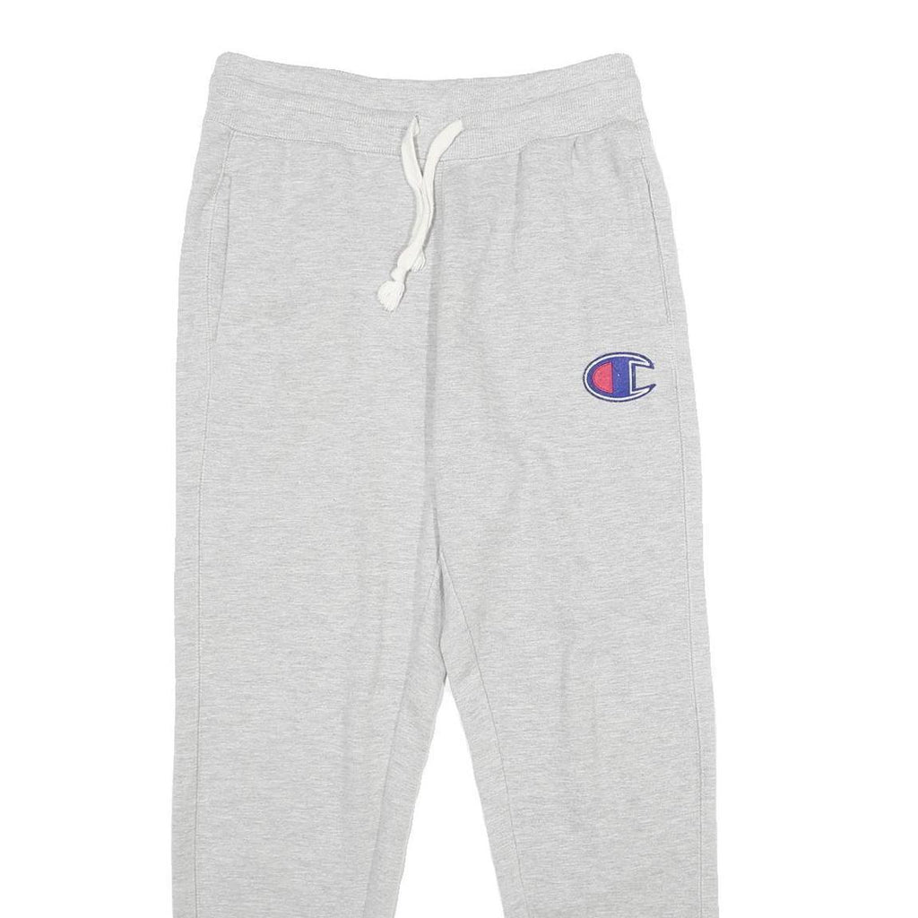 CHAMPION Mens Joggers Grey S W30 L29 Slim Tapered Cotton Blend Sportswear