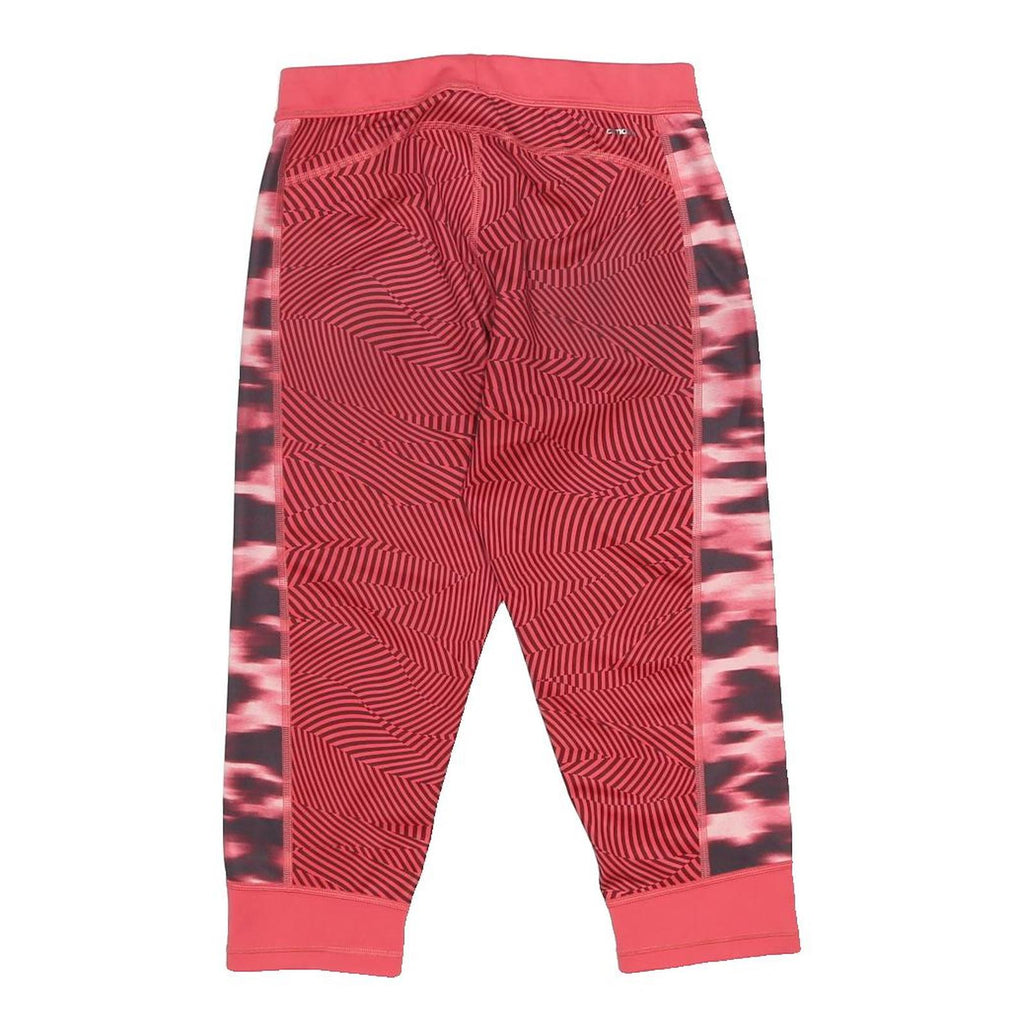 ADIDAS Womens Shorts Red & Pink Abstract Pattern S W24 Sports Gym Activewear