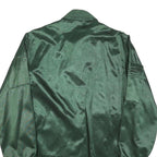 TOPPS Mens Green Jacket S Polyester Blend Plain Zip Closure Casual Lightweight