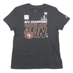 NIKE Mens Black San Francisco 49ers NFL Graphic T-Shirt M Short Sleeve Crew Neck