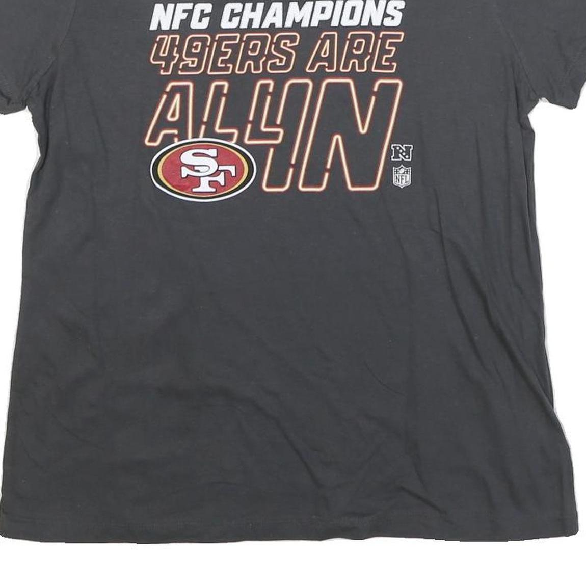 NIKE Mens Black San Francisco 49ers NFL Graphic T-Shirt M Short Sleeve Crew Neck