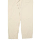 MARLBORO Mens Regular Beige Cotton Blend Trousers W38 L30 Button Closure Classic
