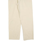 MARLBORO Mens Regular Beige Cotton Blend Trousers W38 L30 Button Closure Classic