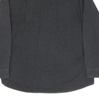 GRIZZLY MOUNTAIN Mens Black Cotton Blend Shirt L Button Front Casual Outdoor