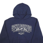 RUSSELL ATHLETIC Womens Navy Blue Santa Barbara Printed Pullover Hoodie M