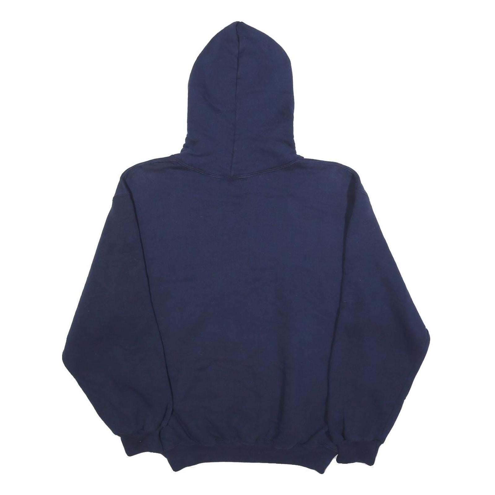 RUSSELL ATHLETIC Womens Navy Blue Santa Barbara Printed Pullover Hoodie M