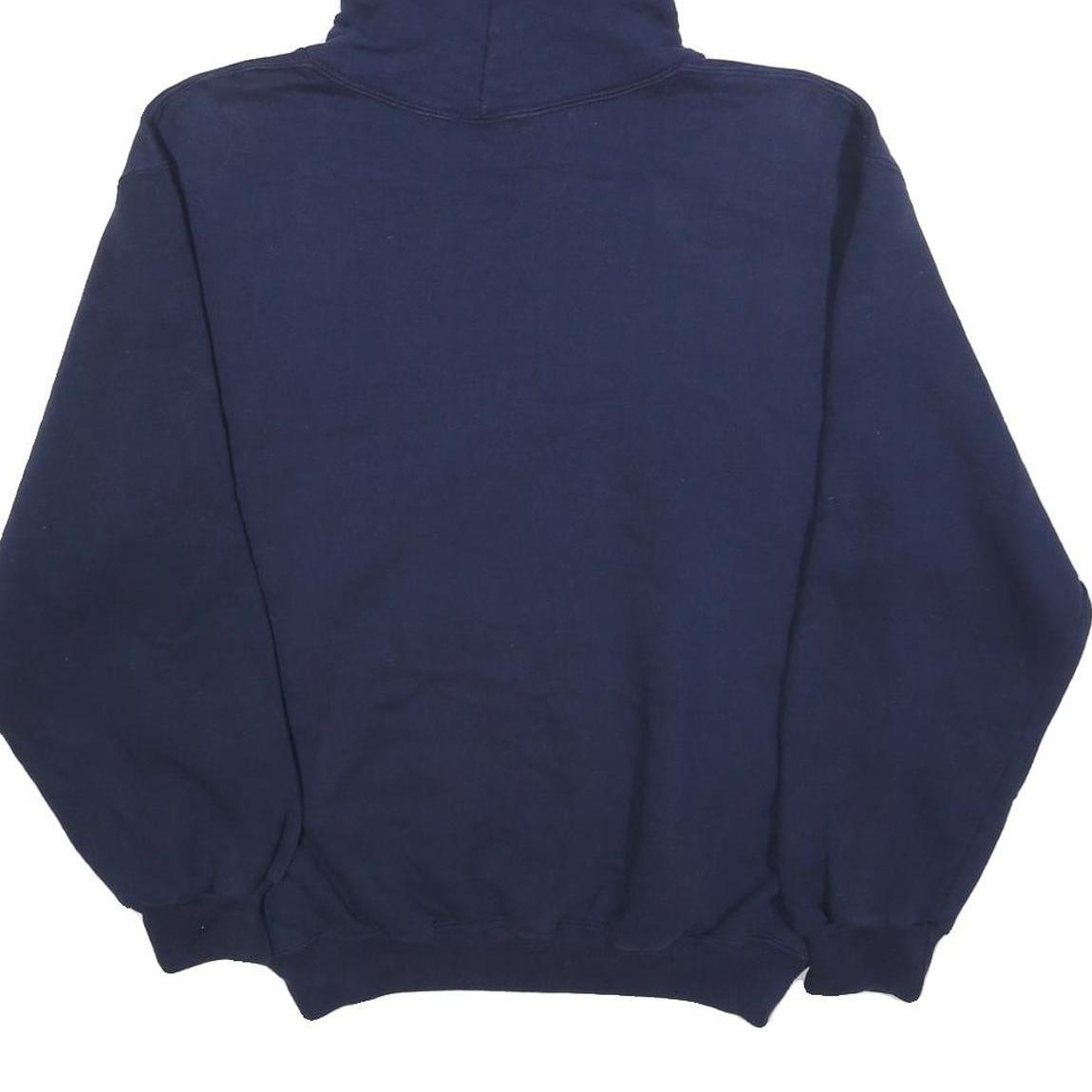 RUSSELL ATHLETIC Womens Navy Blue Santa Barbara Printed Pullover Hoodie M