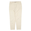 BURBERRY Womens Trousers Cream Regular Tapered W34 L32