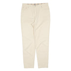 BURBERRY Womens Trousers Cream Regular Tapered W34 L32