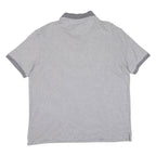 CALVIN KLEIN Mens Polo Shirt Grey Striped M