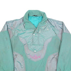 K2 Mens Green & Grey Casual Fleece Zip-Up Jacket L Polyester Outdoor