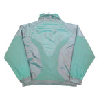 K2 Mens Green & Grey Casual Fleece Zip-Up Jacket L Polyester Outdoor