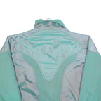 K2 Mens Green & Grey Casual Fleece Zip-Up Jacket L Polyester Outdoor