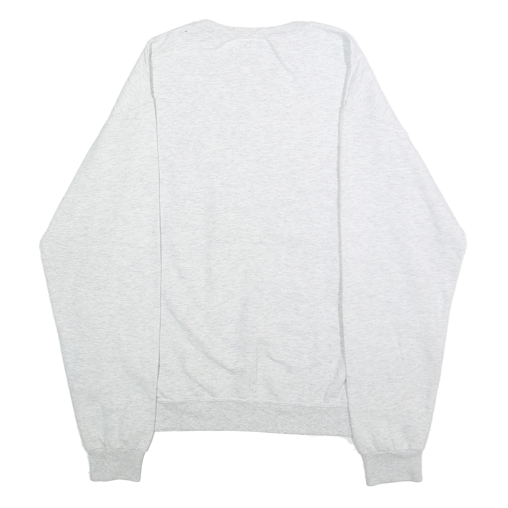 JERZEES Mens Grey Rolling Hills Fitness Crew Neck M Cotton Blend Pullover