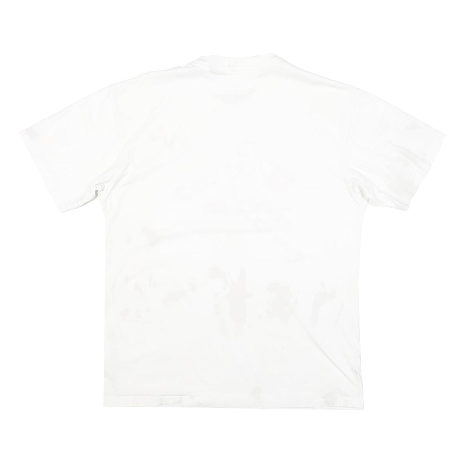 NIKE Mens White Basketball Graphic T-Shirt S Short Sleeve Crew Neck Cotton Blend