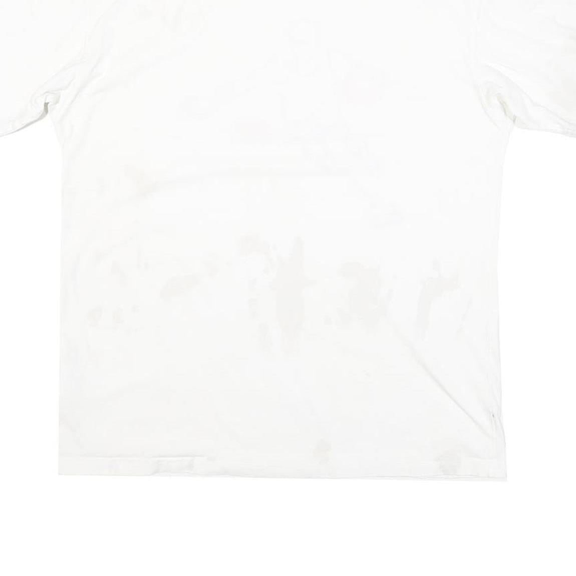 NIKE Mens White Basketball Graphic T-Shirt S Short Sleeve Crew Neck Cotton Blend