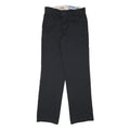 DICKIES Mens Black Regular Straight Fit Cotton Blend Trousers W30 L31 Workwear