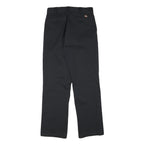 DICKIES Mens Black Regular Straight Fit Cotton Blend Trousers W30 L31 Workwear