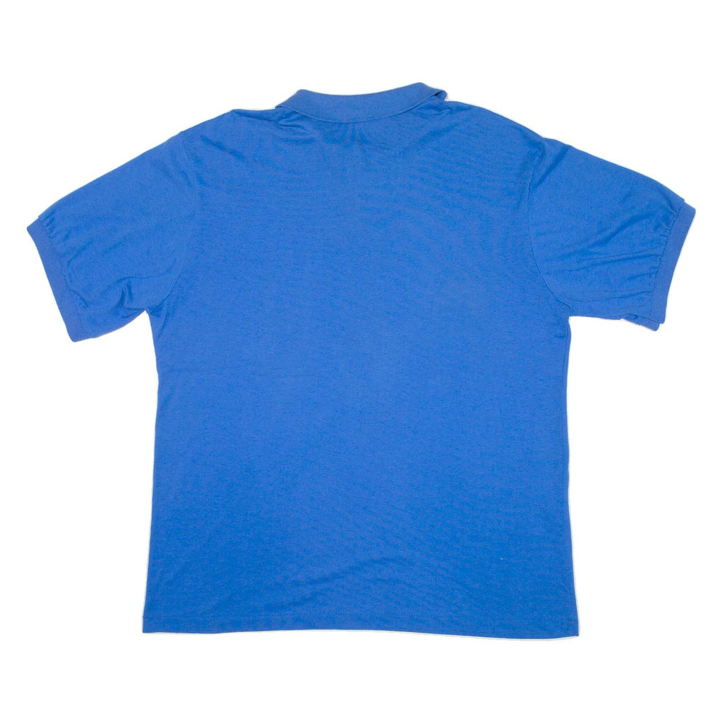 Mens Polo Shirt Blue 2XL