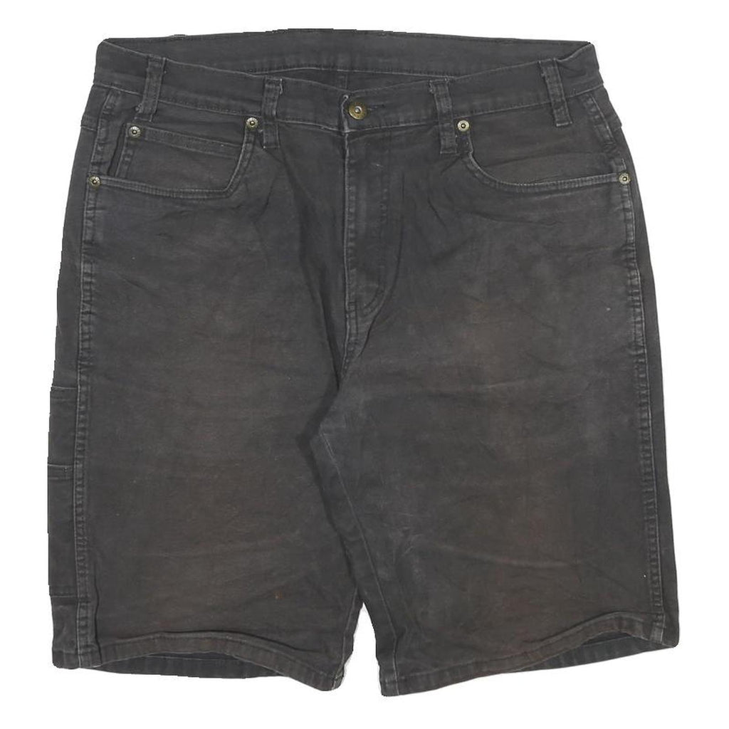 DICKIES Mens Shorts Black Cargo XL W32 Workwear Cotton Blend Casual