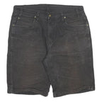 DICKIES Mens Shorts Black Cargo XL W32 Workwear Cotton Blend Casual