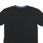 MAJESTIC Mens Black & Blue Mets Graphic T-Shirt M Short Sleeve Crew Neck