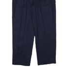 EVAN PICONE Womens Wool Blend Navy Relaxed Straight Leg Trousers W29 L27 Classic