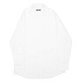 WALBUSCH Mens Plain Shirt White Long Sleeve L