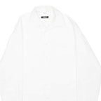 WALBUSCH Mens Plain Shirt White Long Sleeve L
