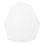 WALBUSCH Mens Plain Shirt White Long Sleeve L